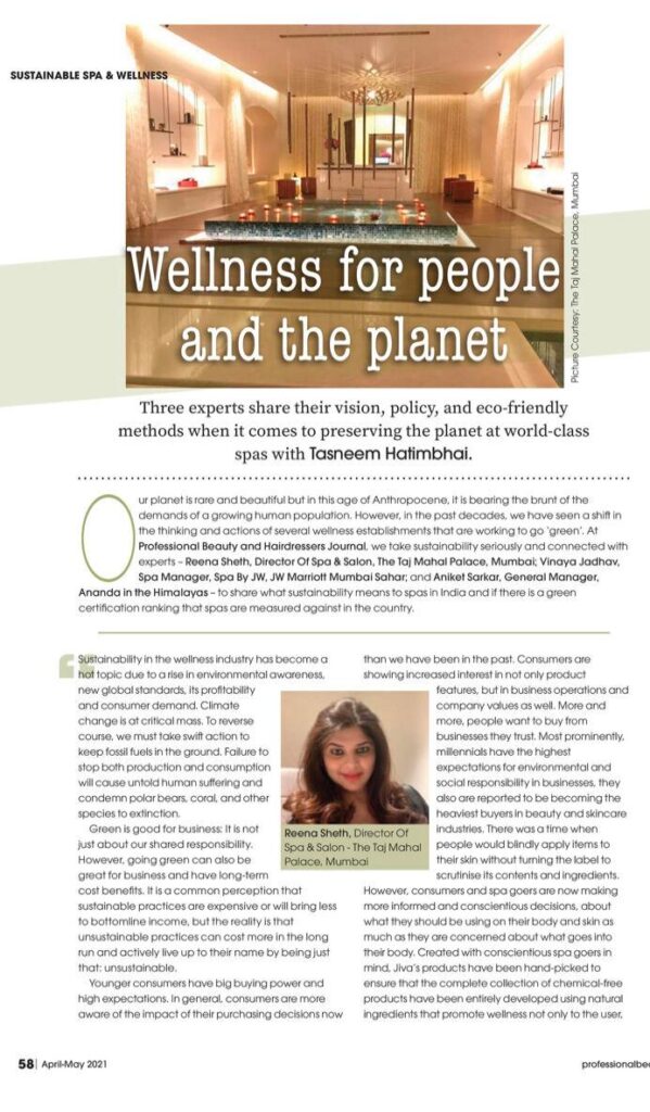 Wellness for people and the planet